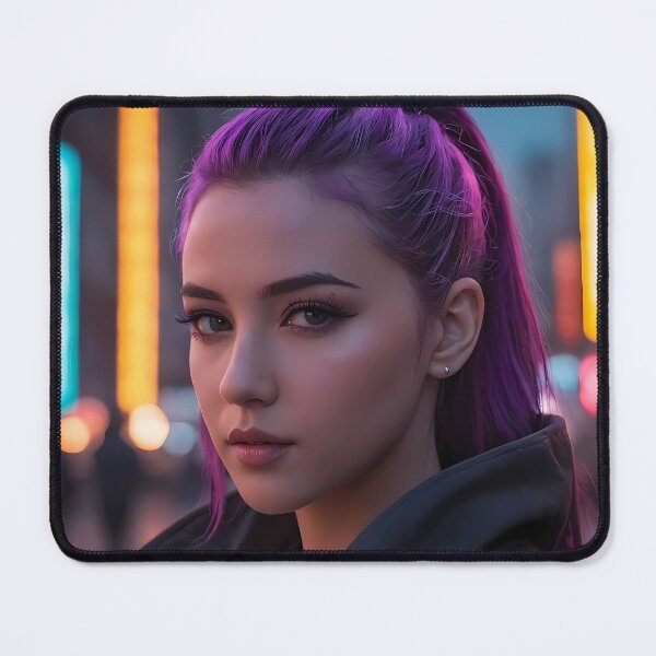 Item preview, Cyberpunk Woman Portrait designed and sold by papi1998.