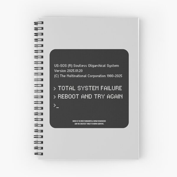 Item preview, US-SOS Total System Failure (Black) designed and sold by High Buzz Creative.