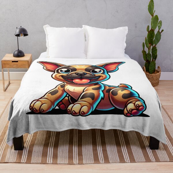 Item preview, Playful French Bulldog – Smiling Frenchie with Tongue Out designed and sold by DoodleWoofs.