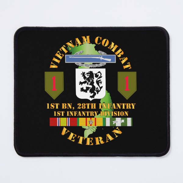 Item preview, Army - Vietnam Combat Infantry Veteran w 1st Bn 28th Inf 1st Inf Div SSI designed and sold by Military Insignia Products.