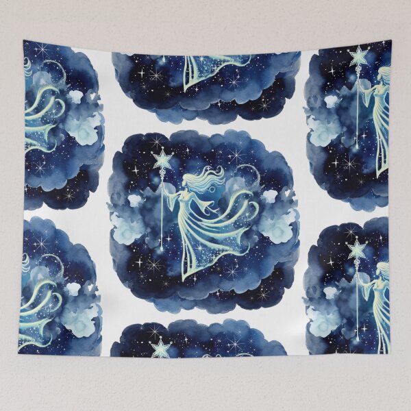 Item preview, Celestial Fairy Star Queen - Mystical Starry Night Artwork designed and sold by BeatyinChaos.