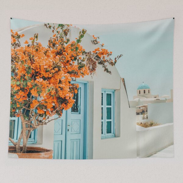 Item preview, Greece Airbnb, Greece Photography Travel Digital Art, Scenic Landscape Architecture, White Building designed and sold by 83oranges.com.