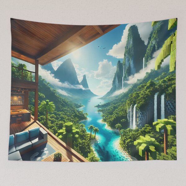 Item preview, Tropical Minecraft paradise designed and sold by Psychacharm.