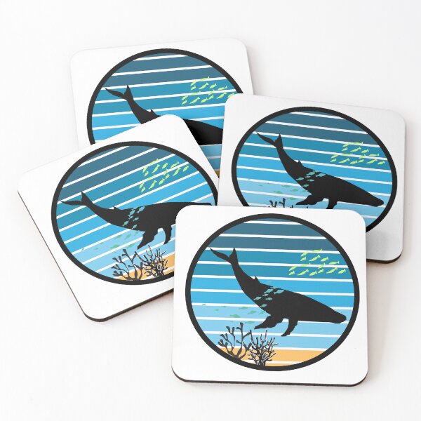 Item preview, Retro Whale Badge designed and sold by The Wandering Bookworm.