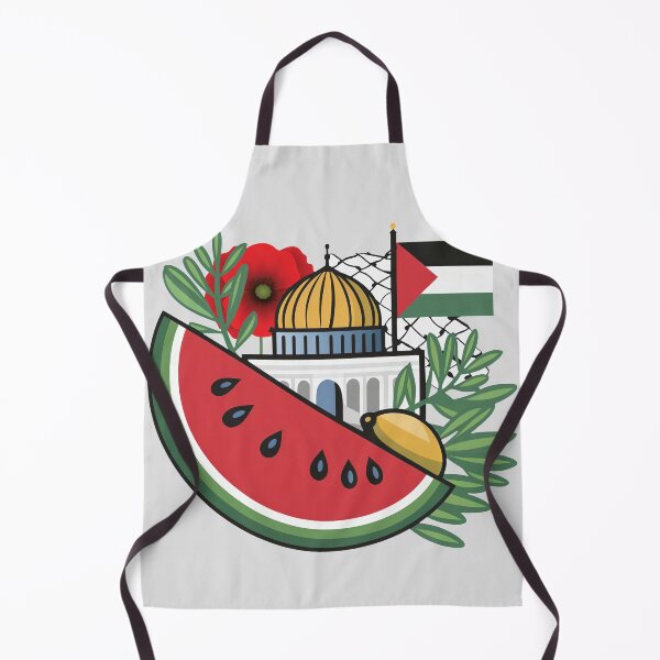 Item preview, palestine flag poppy olives watermelon keffiyeh dome of the rock jerusalem designed and sold by Slice Of Seed.