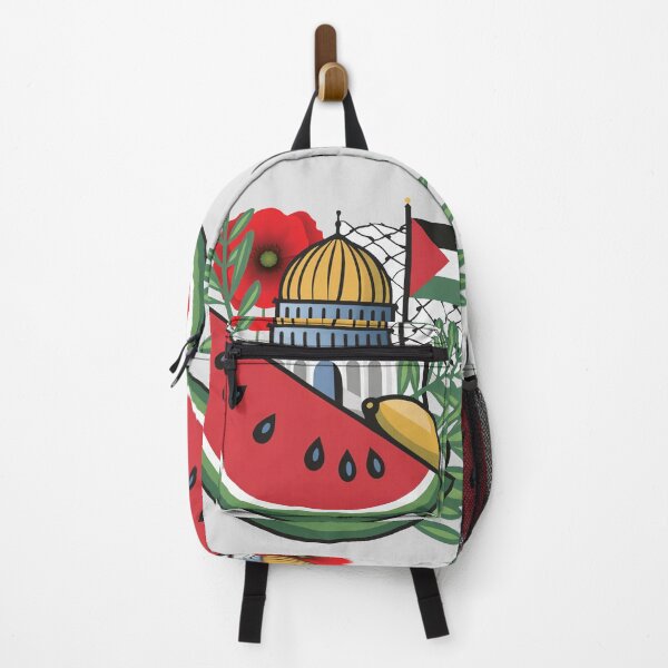Item preview, palestine flag poppy olives watermelon keffiyeh dome of the rock jerusalem designed and sold by Slice Of Seed.