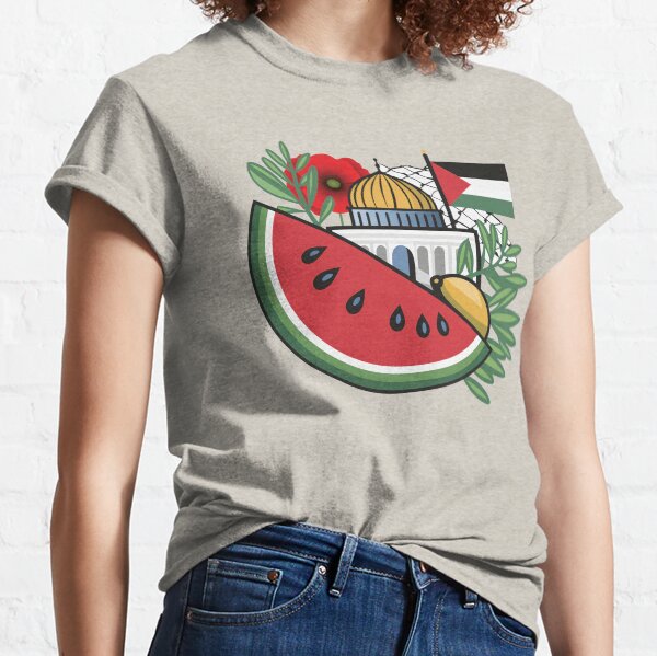 Item preview, palestine flag poppy olives watermelon keffiyeh dome of the rock jerusalem designed and sold by Slice Of Seed.