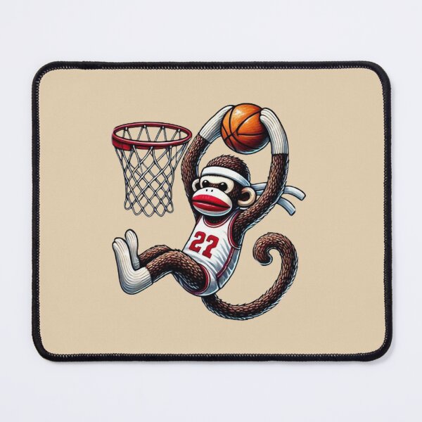 Item preview, Sock Monkey Basketball Hoop designed and sold by Myra365Art.