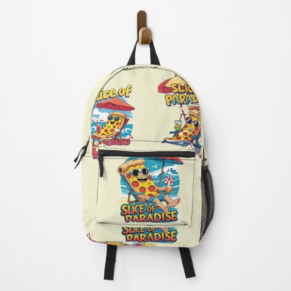 Item preview, Slice of Paradise – Funny Pizza Vacation T-Shirt Design designed and sold by trendpotion.