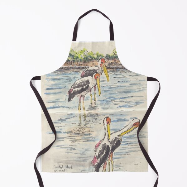 Item preview, Painted Stork designed and sold by BirdsAndBrush.