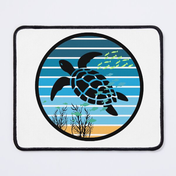 Item preview, Retro Sea Turtle Badge designed and sold by The Wandering Bookworm.