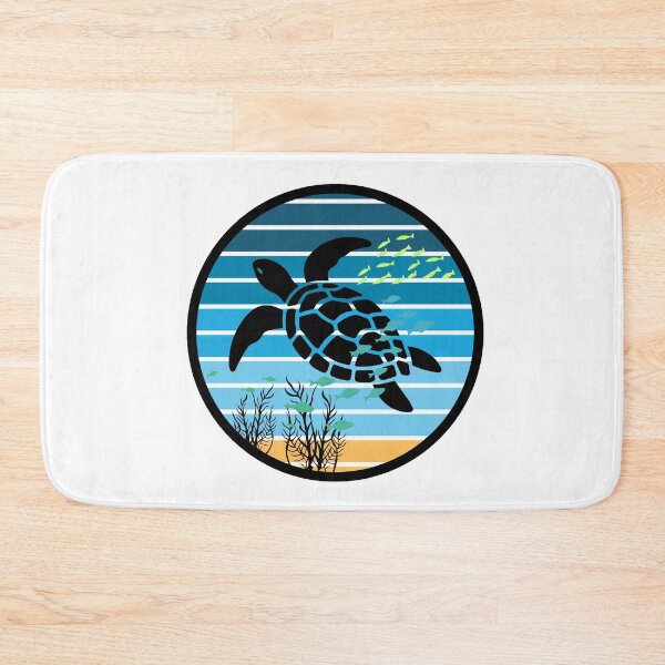 Item preview, Retro Sea Turtle Badge designed and sold by The Wandering Bookworm.