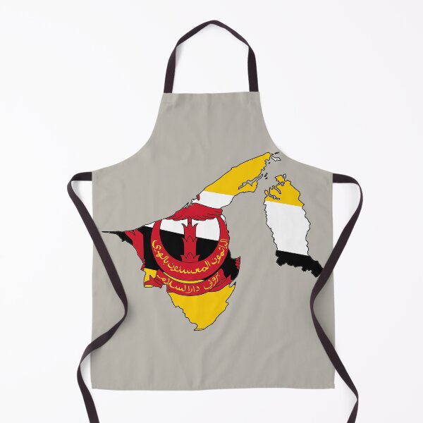 Item preview, Brunei Map with Bruneian Flag designed and sold by Havocgirl.