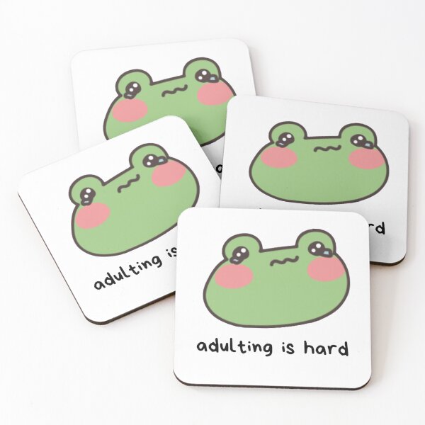 Item preview, Relatable Cute Frog - Adulting is Hard designed and sold by RDclothes.
