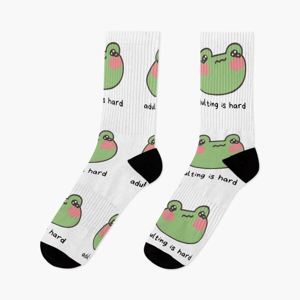 Item preview, Relatable Cute Frog - Adulting is Hard designed and sold by RDclothes.