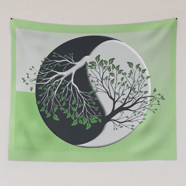 Item preview, Yin Yang Interconnected Trees designed and sold by onboarddesigns.