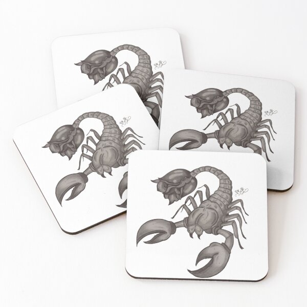 Item preview, scorpion drawing with rose tail  designed and sold by pksart1.