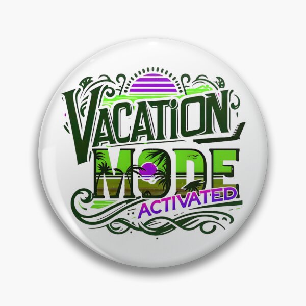 Item preview, Vacation Mode Activated, Beach Vibes, Summer Vacation, Holiday Trip, Typography Quote and Saying designed and sold by Matt_Smith.