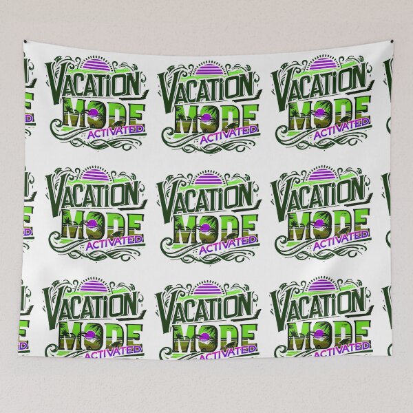 Item preview, Vacation Mode Activated, Beach Vibes, Summer Vacation, Holiday Trip, Typography Quote and Saying designed and sold by Matt_Smith.