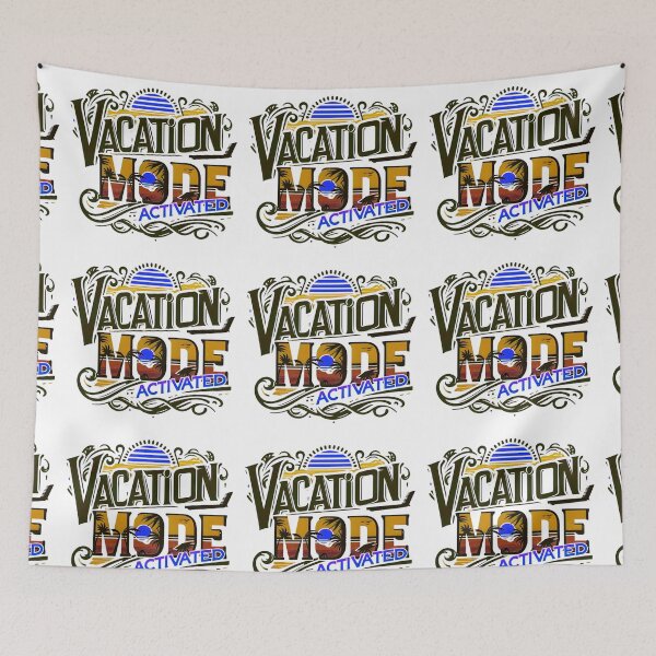 Item preview, Vacation Mode Activated, Beach Vibes, Summer Vacation, Holiday Trip, Typography Quote and Saying designed and sold by Matt_Smith.