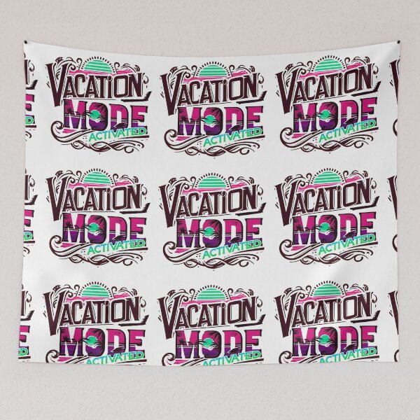 Item preview, Vacation Mode Activated, Beach Vibes, Summer Vacation, Holiday Trip, Typography Quote and Saying designed and sold by Matt_Smith.