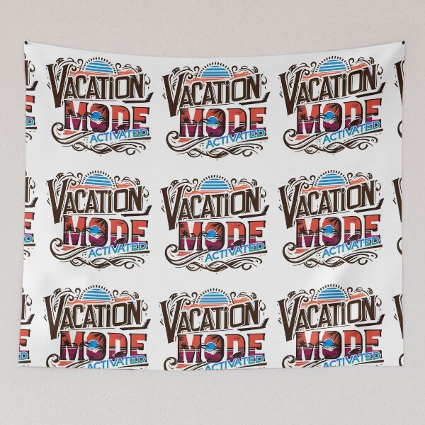 Item preview, Vacation Mode Activated, Beach Vibes, Summer Vacation, Holiday Trip, Typography Quote and Saying designed and sold by Matt_Smith.