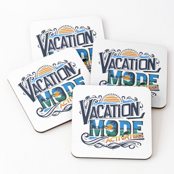 Item preview, Vacation Mode Activated, Beach Vibes, Summer Vacation, Holiday Trip, Typography Quote and Saying designed and sold by Matt_Smith.