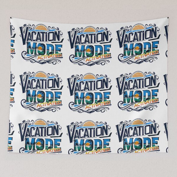Item preview, Vacation Mode Activated, Beach Vibes, Summer Vacation, Holiday Trip, Typography Quote and Saying designed and sold by Matt_Smith.