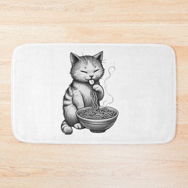 Aperçu de l'œuvre Chat Ramen 10 créée et vendue par S.Lindsay Designs.