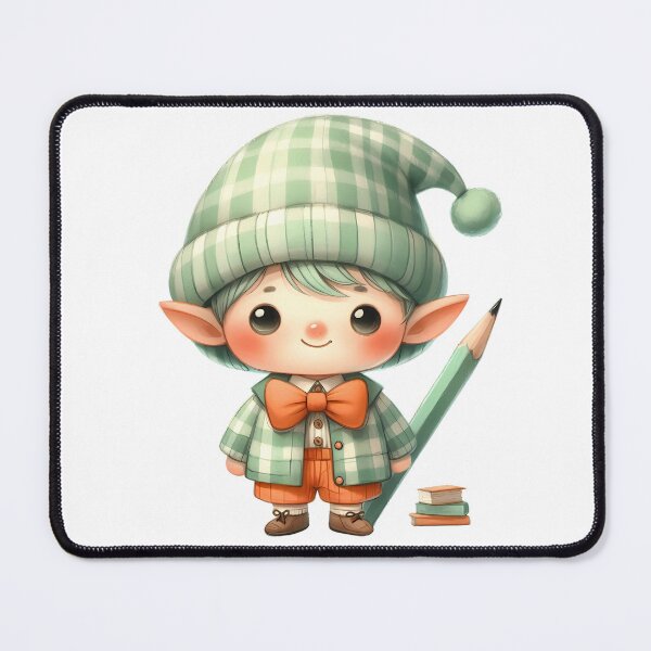 Item preview, A0641 Whimsical Scholar Elf Watercolor Clipart - Enchanting Digital Art, Perfect for DIY Projects, Crafts, Invitations, and Prints designed and sold by angieart68.