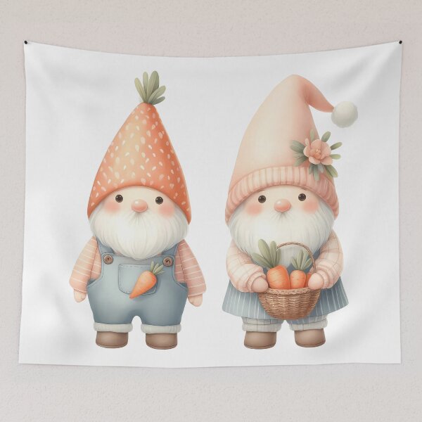 Item preview, A0642 Carrot Harvest Gnome Watercolor Clipart - Adorable Gnome Illustrations with Carrots for Crafting, Design, and DIY Projects designed and sold by angieart68.