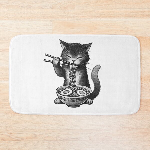 Aperçu de l'œuvre Chat Ramen 12 créée et vendue par S.Lindsay Designs.