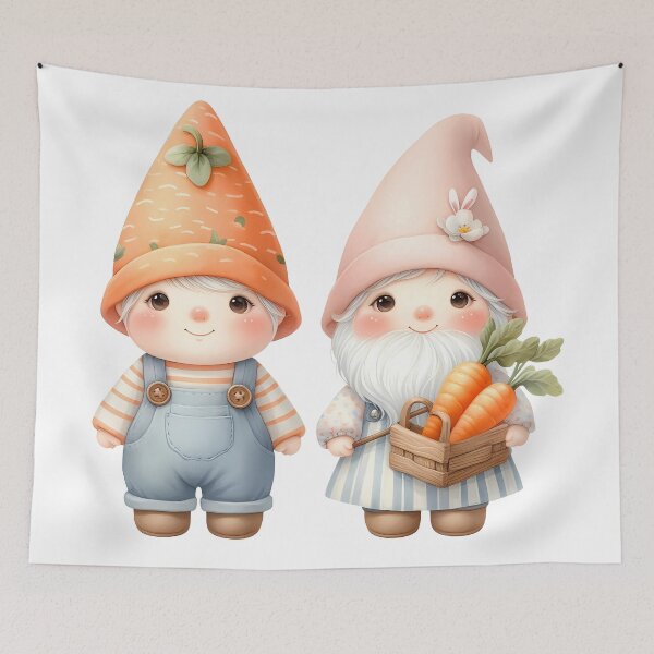 Item preview, A0642 Carrot Harvest Gnome Watercolor Clipart - Adorable Gnome Illustrations with Carrots for Crafting, Design, and DIY Projects designed and sold by angieart68.