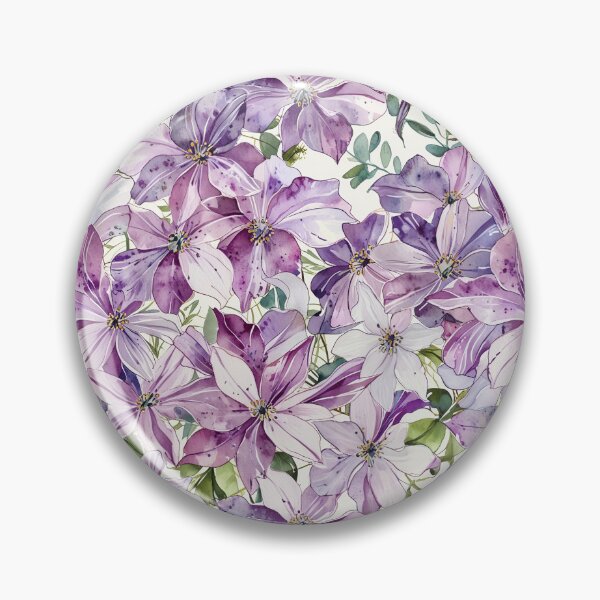 Item preview, Clematis flower designed and sold by CoolPixels.