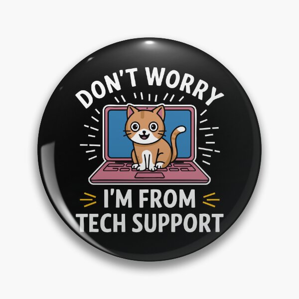 Item preview, Funny Tech Support Cat IT Humor Laptop Cybersecurity Software designed and sold by w1ckerman.