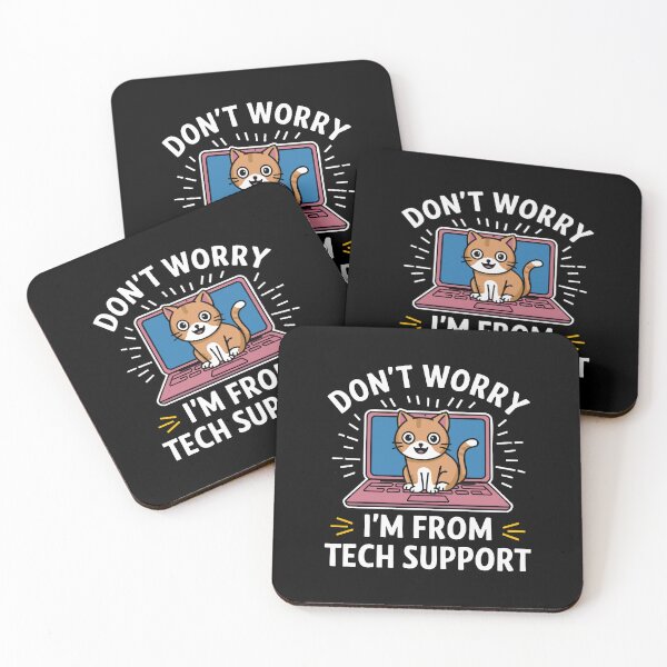 Item preview, Funny Tech Support Cat IT Humor Laptop Cybersecurity Software designed and sold by w1ckerman.
