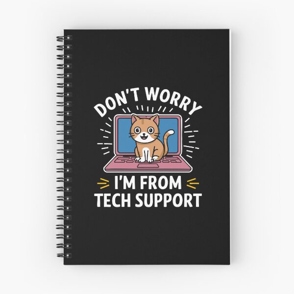 Item preview, Funny Tech Support Cat IT Humor Laptop Cybersecurity Software designed and sold by w1ckerman.