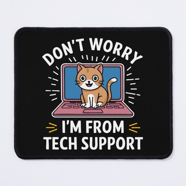 Item preview, Funny Tech Support Cat IT Humor Laptop Cybersecurity Software designed and sold by w1ckerman.