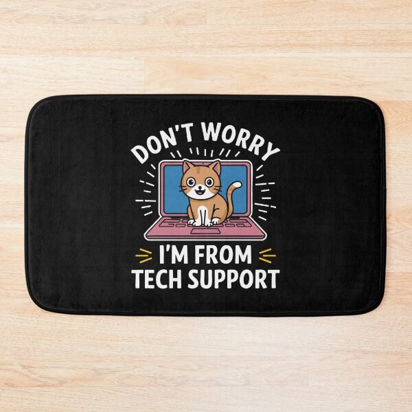Item preview, Funny Tech Support Cat IT Humor Laptop Cybersecurity Software designed and sold by w1ckerman.