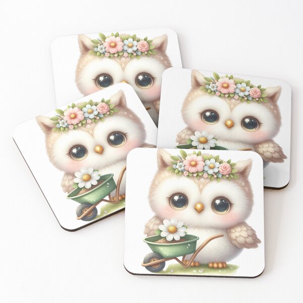 Item preview, A0643 Garden Helper Owl Watercolor Clipart - Adorable Owl Illustrations for Crafting, Gardening, DIY Projects, and Digital Designs designed and sold by angieart68.