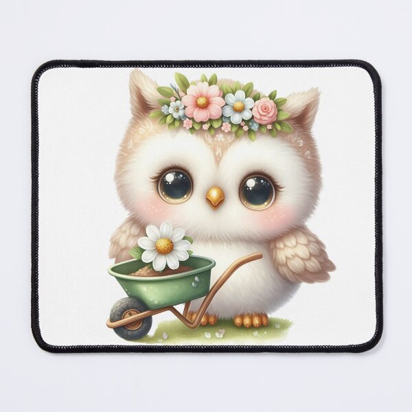 Item preview, A0643 Garden Helper Owl Watercolor Clipart - Adorable Owl Illustrations for Crafting, Gardening, DIY Projects, and Digital Designs designed and sold by angieart68.