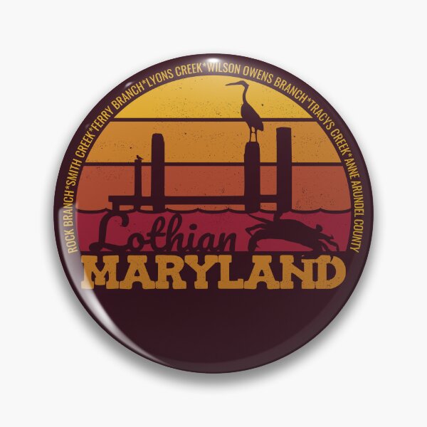 Item preview, Lothian Maryland Sunset Retro Local Pride Logo designed and sold by CRHPOD20.