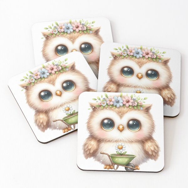Item preview, A0643 Garden Helper Owl Watercolor Clipart - Adorable Owl Illustrations for Crafting, Gardening, DIY Projects, and Digital Designs designed and sold by angieart68.