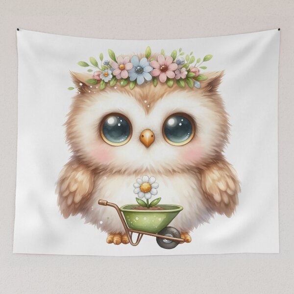 Item preview, A0643 Garden Helper Owl Watercolor Clipart - Adorable Owl Illustrations for Crafting, Gardening, DIY Projects, and Digital Designs designed and sold by angieart68.