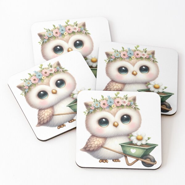 Item preview, A0643 Garden Helper Owl Watercolor Clipart - Adorable Owl Illustrations for Crafting, Gardening, DIY Projects, and Digital Designs designed and sold by angieart68.