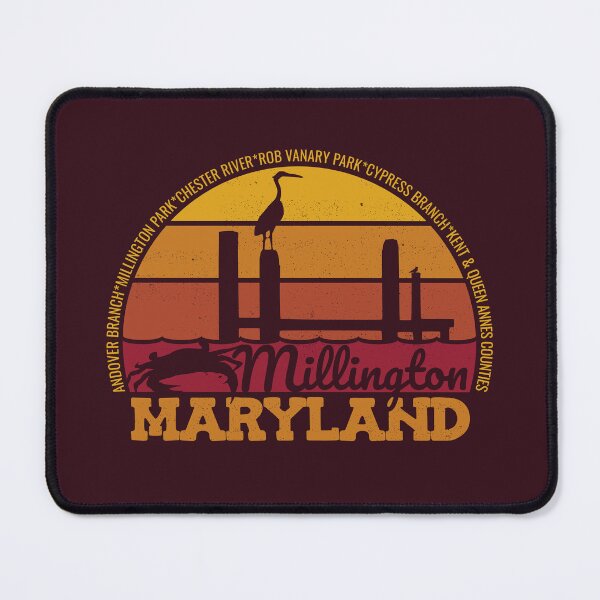 Item preview, Millington Maryland Sunset Retro Local Pride Logo designed and sold by CRHPOD20.