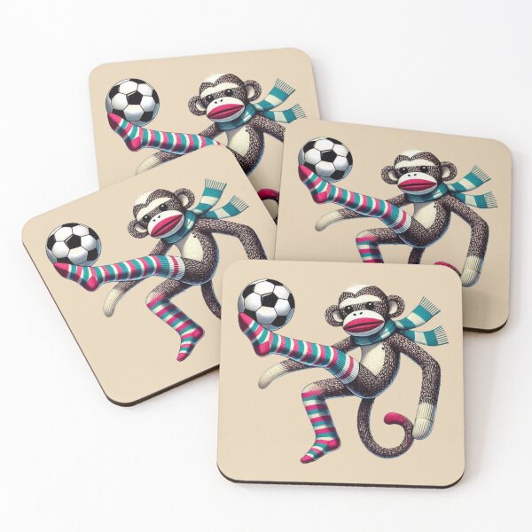 Item preview, Sock Monkey Soccer designed and sold by Myra365Art.