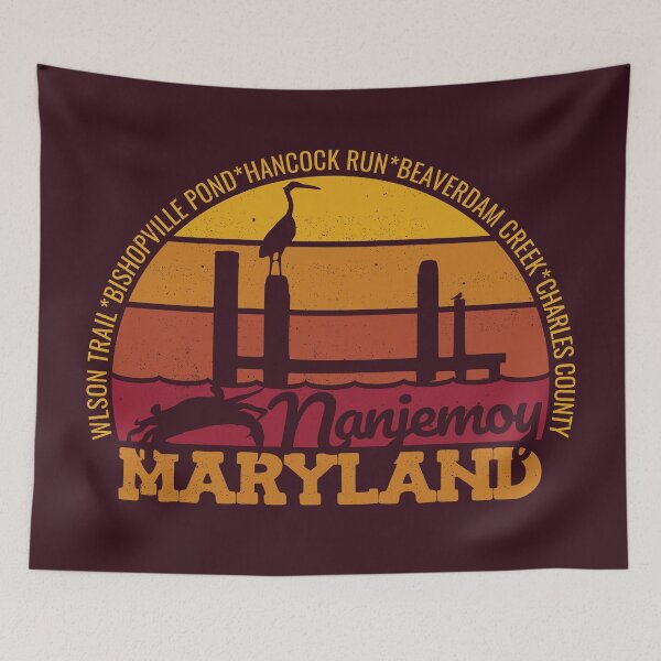 Item preview, Nanjernoy Maryland Sunset Retro Local Pride Logo designed and sold by CRHPOD20.