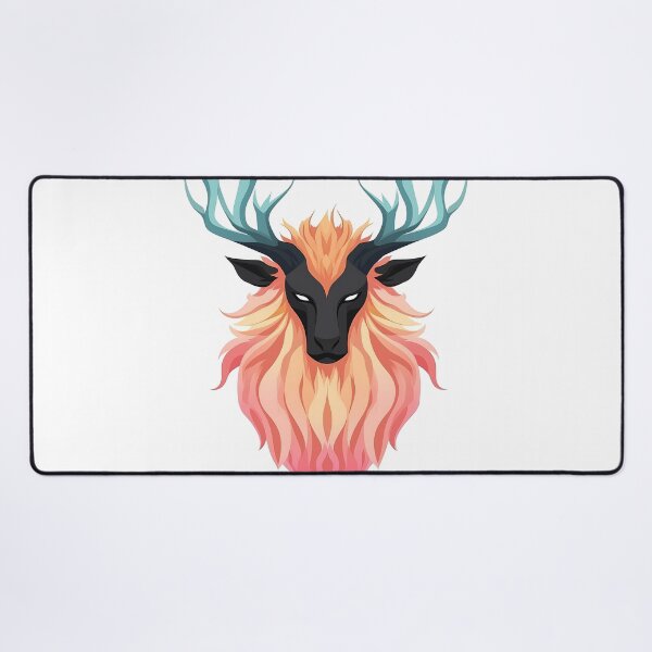 Item preview, Alpha Deer Head Minimalist Illustration Design designed and sold by GoldenTealArts.
