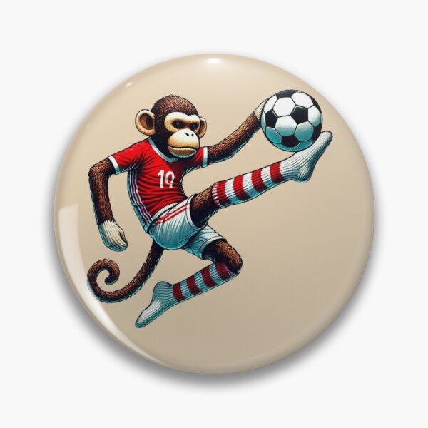 Item preview, Sock Monkey Soccer  designed and sold by Myra365Art.